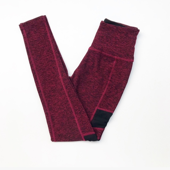 Beyond Yoga Pants - Beyond Yoga Mesh Red High Rise Leggings Small